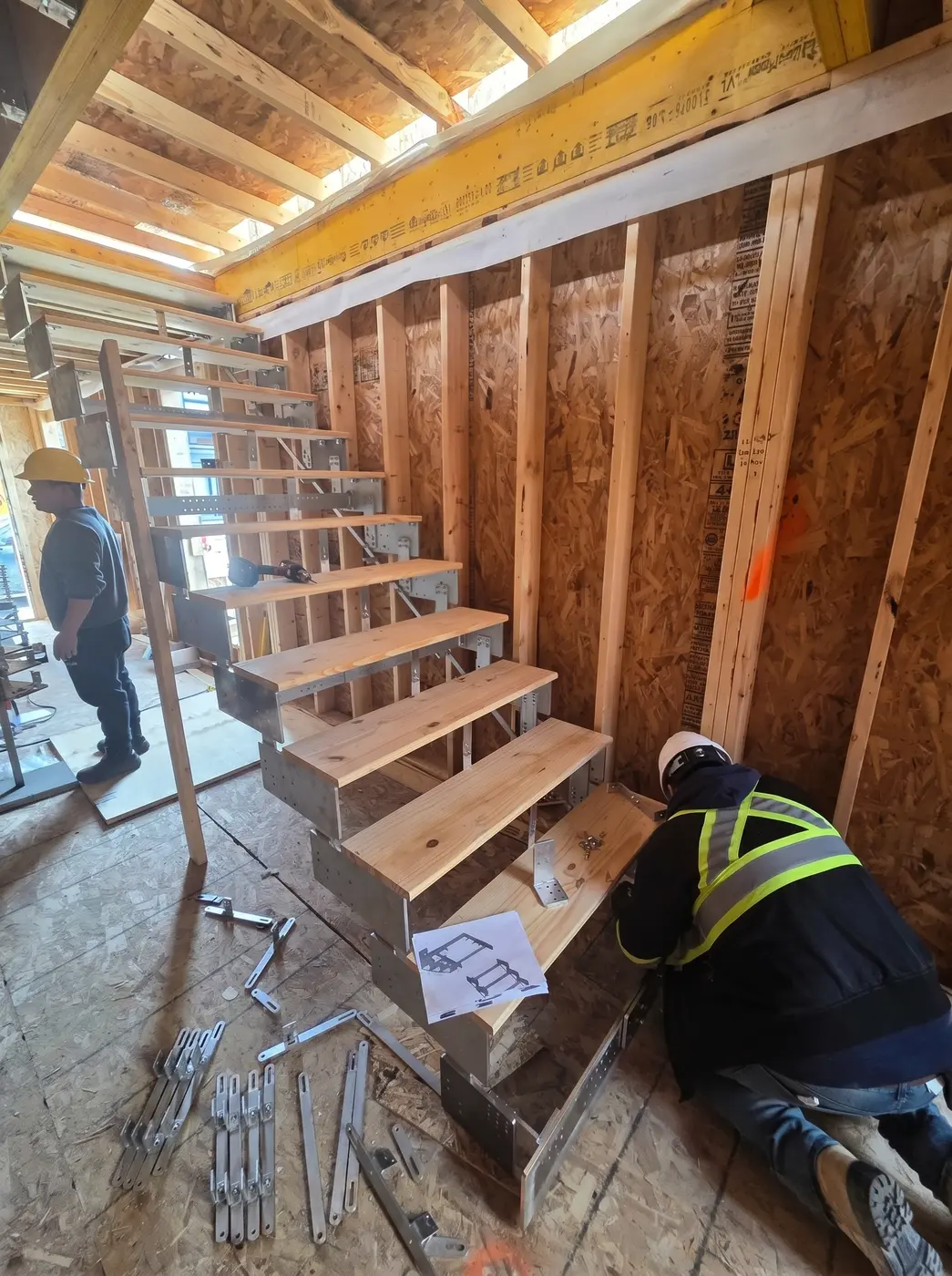 Finished Meta Structures staircase in a modern interior