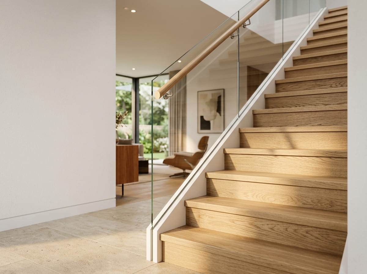 Meta modular staircase system during construction